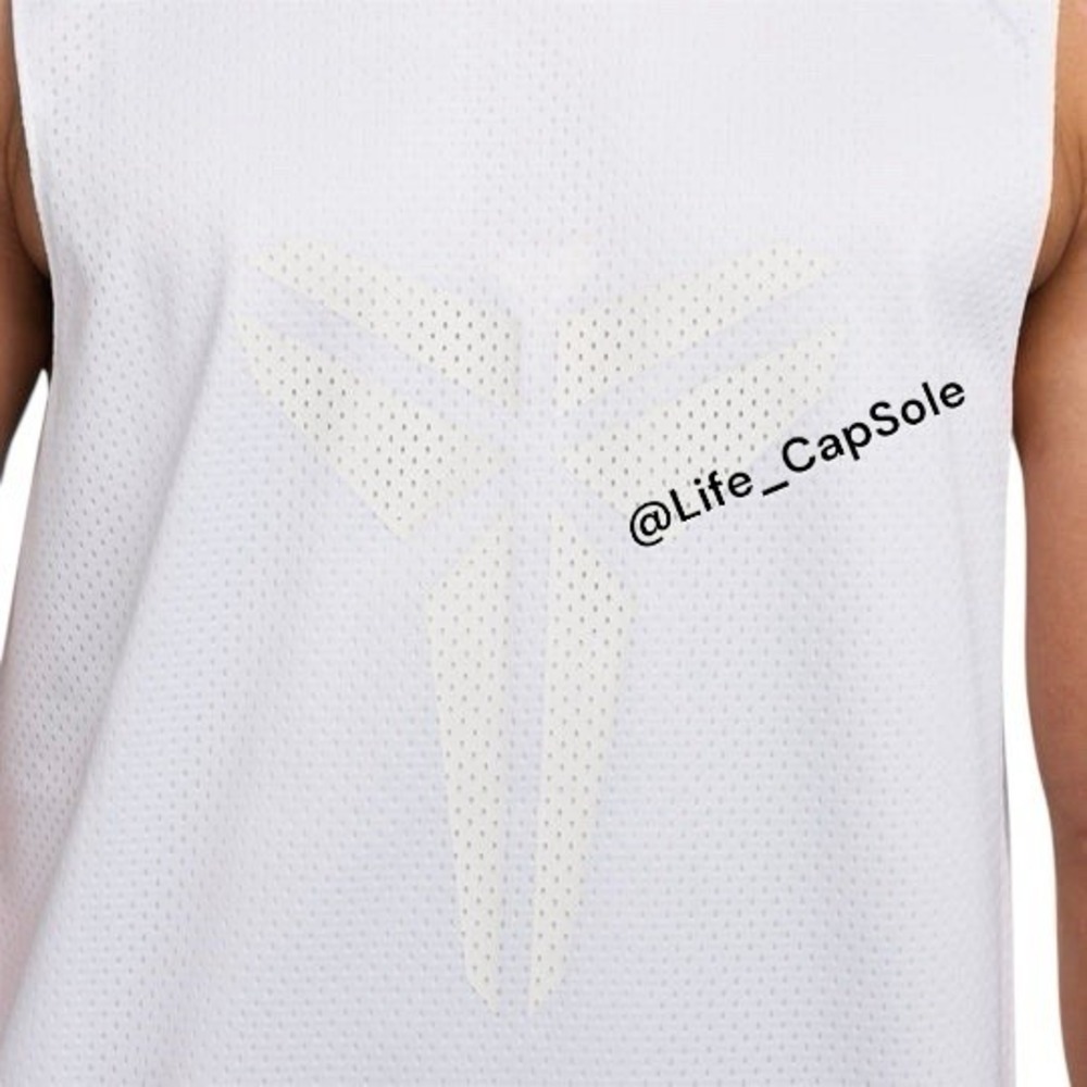 LT Large-Tall Nike Kobe Reversible Mesh Jersey Mens FZ0934-100 White Basketball - Picture 9 of 12